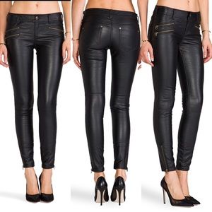 Free People leather skinny pants